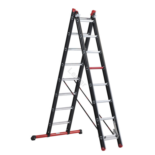 Drabina rozstawno przystawna 2x8 stopni aluminiowa Mounter ALTREX 122408