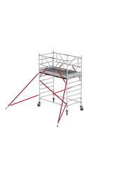 Rusztowania aluminiowe Altrex 5200 NOWA NORMA-1,35x3,05- wys.robocza:4,20m, wys.podestu:2,20m