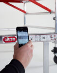 Rusztowania aluminiowe Altrex 4200-S NOWA NORMA-1,35x2,45- wys.robocza:11,20m, wys.podestu:9,20m - 8