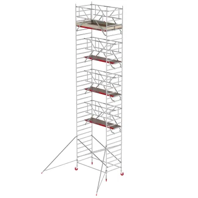 Rusztowania aluminiowe Altrex 4200-S NOWA NORMA-1,35x2,45- wys.robocza:11,20m, wys.podestu:9,20m