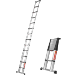 Drabina teleskopowa 1x12 stopni aluminiowa Eco Line TELESTEPS 20138-601 - 3