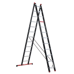 Drabina rozstawno przystawna 2x12 stopni aluminiowa Mounter ALTREX 122412