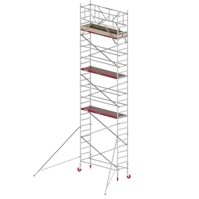 Rusztowania aluminiowe Altrex 4100 PLUS NOWA NORMA-0,90x1,85- wys.robocza:9,20m, wys.podestu:7,20m