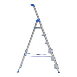 Drabina jednostronna 6 stopniowa aluminiowa Wide Step LEMAR 020206 - 7