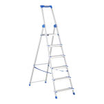 Drabina jednostronna 6 stopniowa aluminiowa Wide Step LEMAR 020206 - 8