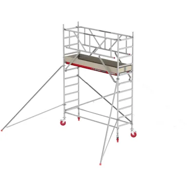 Rusztowania aluminiowe Altrex 4100-S NOWA NORMA-0,75x2,45- wys.robocza:4,20m, wys.podestu:2,20m