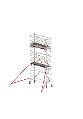 Rusztowania aluminiowe Altrex 5100-S PLUS NOWA NORMA-0,90x2,45- wys.robocza:6,20m, wys.podestu:4,20m