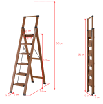 Drabina domowa 6 stopniowa aluminiowa Slim Space LEMAR 031306 - 2