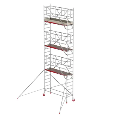 Rusztowania aluminiowe Altrex 4100-S PLUS NOWA NORMA-0,90x2,45- wys.robocza:8,20m, wys.podestu:6,20m