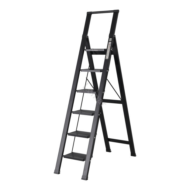 Drabina domowa 6 stopniowa aluminiowa Slim Space LEMAR 031106