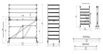 [WYPRZEDAŻ] Rusztowania aluminiowe Drabex RS 1100R - 2