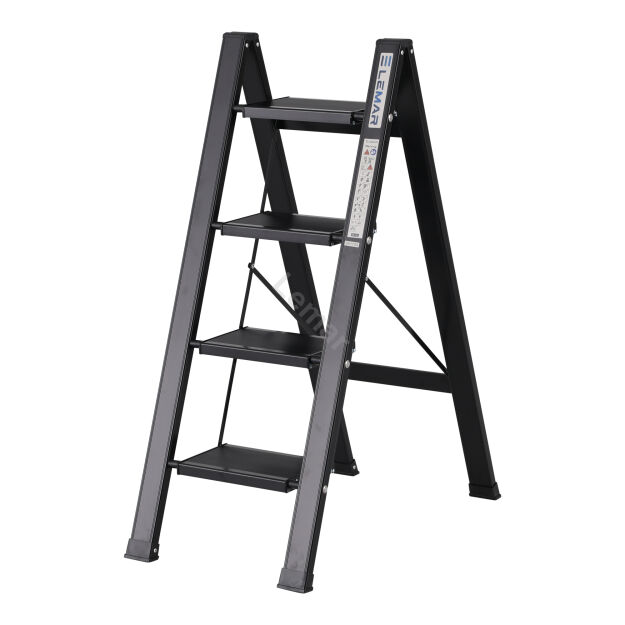 Drabina domowa 4 stopniowa aluminiowa Slim Space-X LEMAR 041104