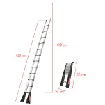 Drabina teleskopowa 1x13 stopni aluminiowa Prime Line TELESTEPS 72241-781 - 2