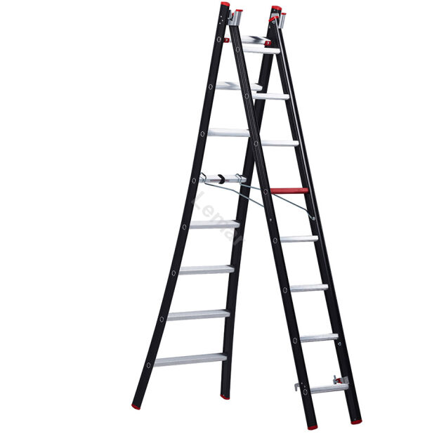 Drabina rozstawno przystawna 2x8 stopni aluminiowa Nevada ALTREX 242208