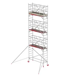 Rusztowania aluminiowe Altrex 4100-S NOWA NORMA-0,75x1,85- wys.robocza:8,20m, wys.podestu:6,20m