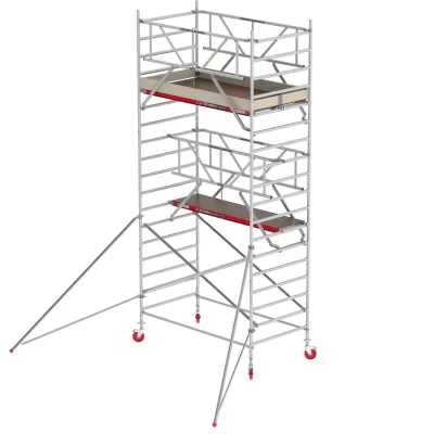 Rusztowania aluminiowe Altrex 4200-S NOWA NORMA-1,35x2,45- wys.robocza:6,20m, wys.podestu:4,20m