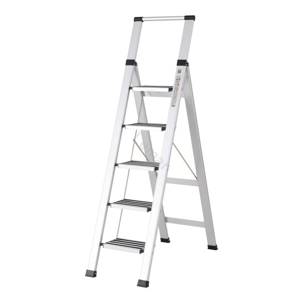 Drabina domowa 5 stopniowa aluminiowa Slim Space LEMAR 030205