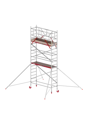 Rusztowania aluminiowe Altrex 4100 NOWA NORMA-0,75x2,45- wys.robocza:6,20m, wys.podestu:4,20m