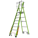 Drabina magazynowa 8 stopniowa z włókna szklanego Safety Cage Little Giant 19708EN - 3