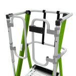 Drabina magazynowa 8 stopniowa z włókna szklanego Safety Cage Little Giant 19708EN - 15