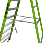 Drabina magazynowa 8 stopniowa z włókna szklanego Safety Cage Little Giant 19708EN - 19