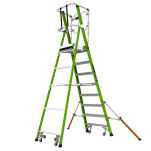 Drabina magazynowa 8 stopniowa z włókna szklanego Safety Cage Little Giant 19708EN - 4