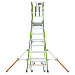 Drabina magazynowa 8 stopniowa z włókna szklanego Safety Cage Little Giant 19708EN - 8