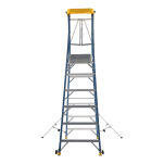 Drabina magazynowa, podest roboczy 6 stopniowa z włókna szklanego Fiber Tech Pro Gate LEMAR 013206 - 5