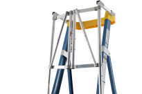 Drabina magazynowa, podest roboczy 6 stopniowa z włókna szklanego Fiber Tech Pro Gate LEMAR 013206 - 15