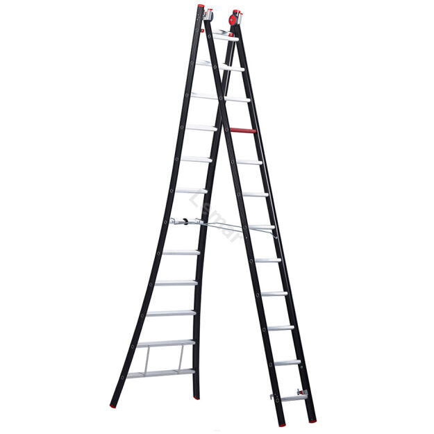 Drabina rozstawno przystawna 2x12 stopni aluminiowa Nevada ALTREX 242212