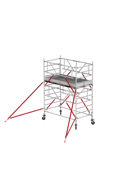 Rusztowania aluminiowe Altrex 5200-S NOWA NORMA-1,35x1,85- wys.robocza:4,20m, wys.podestu:2,20m