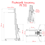 Podnośnik towarowy Alp Lift M395 - 2