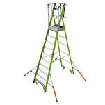 Drabina magazynowa 10 stopniowa z włókna szklanego Safety Cage Little Giant 19710EN - 4