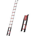 Drabina teleskopowa Strażacka 1x11 stopni aluminiowa Rescue Line TELESTEPS 72735-521 - 3