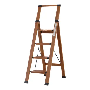 [OUTLET] Drabina domowa 4 stopniowa aluminiowa Slim Space LEMAR 031304