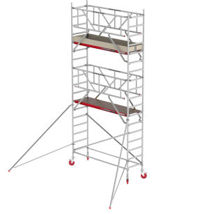 Rusztowania aluminiowe Altrex 4100-S NOWA NORMA-0,75x2,45- wys.robocza:6,20m, wys.podestu:4,20m