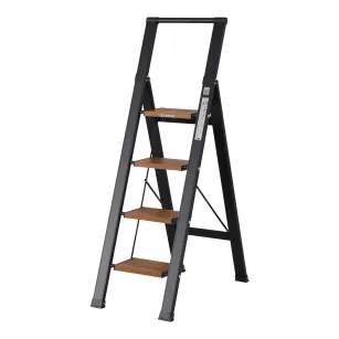 Drabina domowa 4 stopniowa aluminiowa Slim Space LEMAR 031204