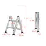 Drabina domowa 2 stopniowa aluminiowa Slim Space-X LEMAR 040102 - 2