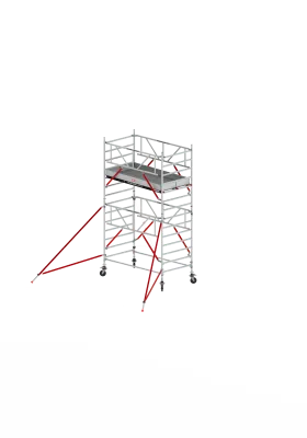 Rusztowania aluminiowe Altrex 5200-S NOWA NORMA-1,35x3,05- wys.robocza:5,20m, wys.podestu:3,20m
