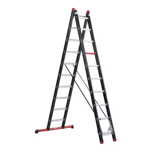 Drabina rozstawno przystawna 2x10 stopni aluminiowa Mounter ALTREX 122410