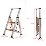 Drabina domowa 2 stopniowa aluminiowa Slim Space LEMAR 030302 - 2