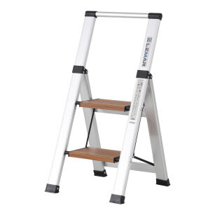 Drabina domowa 2 stopniowa aluminiowa Slim Space LEMAR 030302