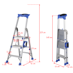 Drabina jednostronna 3 stopniowa aluminiowa Pro Step LEMAR 020303 - 2