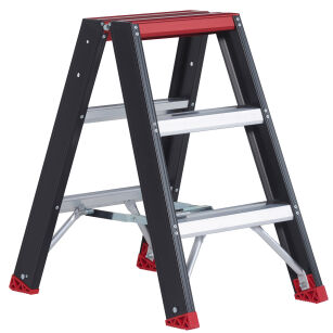 Drabina dwustronna 2x3 stopnie aluminiowa Taurus Tdo ALTREX 192503