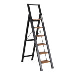 [OUTLET] Drabina domowa 6 stopniowa aluminiowa Slim Space LEMAR 031206 - 6
