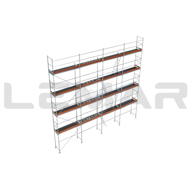 Rusztowanie elewacyjne aluminiowe 103m2 - podesty aluminiowo sklejkowe