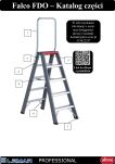 [OUTLET] Drabina dwustronna 2x5 stopnie aluminiowa Falco Fdo ALTREX 192325 - 8