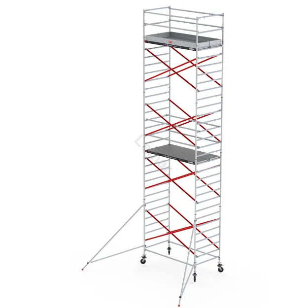 Rusztowania aluminiowe Altrex 5200-1,35x2,45- wys.robocza:10,20m, wys.podestu:8,20m