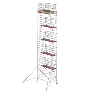 Rusztowania aluminiowe Altrex 4200-S NOWA NORMA-1,35x1,85- wys.robocza:12,20m, wys.podestu:10,20m