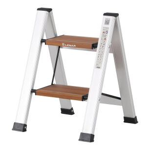 Drabina domowa 2 stopniowa aluminiowa Slim Space-X LEMAR 040302
